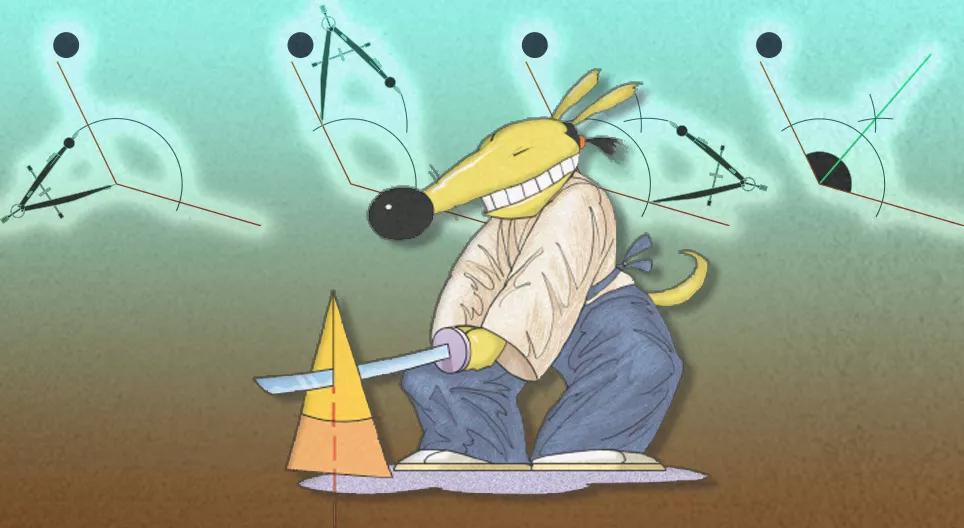 Constructing, copying and bisecting angles