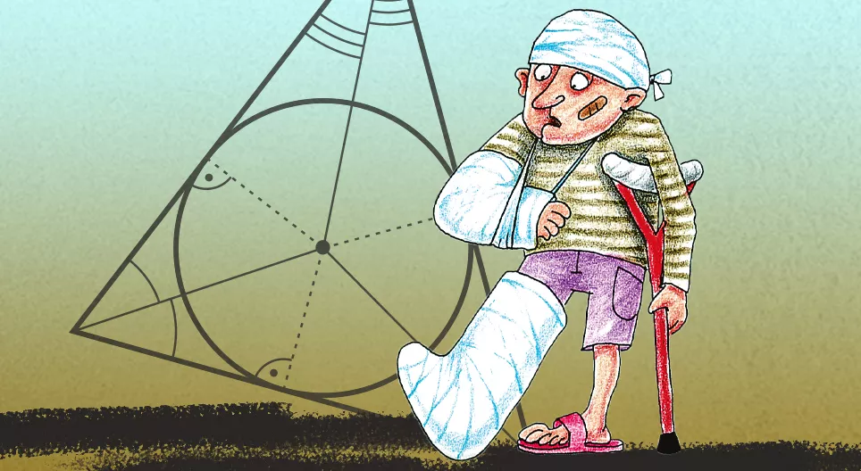 The inscribed circle of a triangle