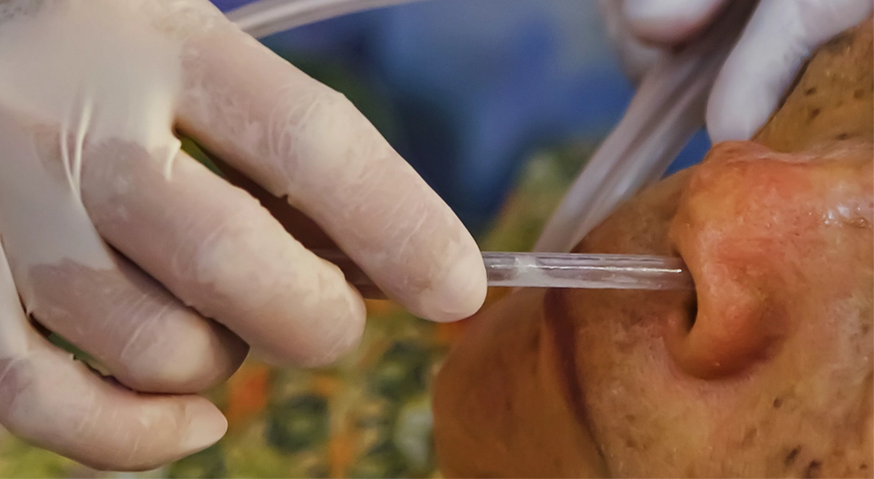 Assisting uncounscious patients with personal hygiene