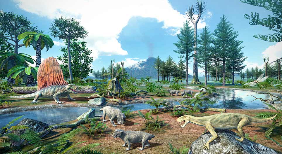 Permian flora and fauna