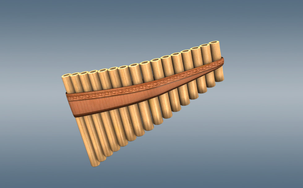 Panpipe 3D scene US Mozaik Digital Education and Learning