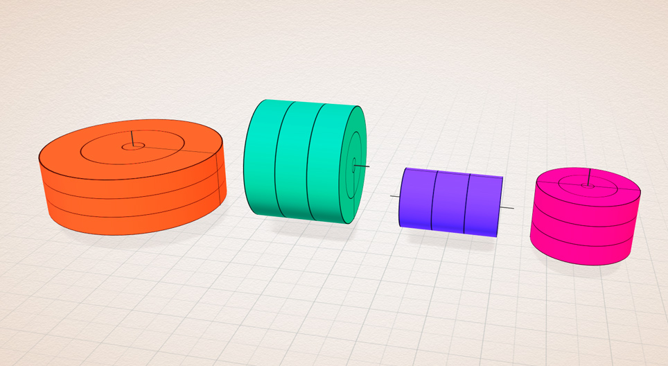 Solids of revolution (rectangle)