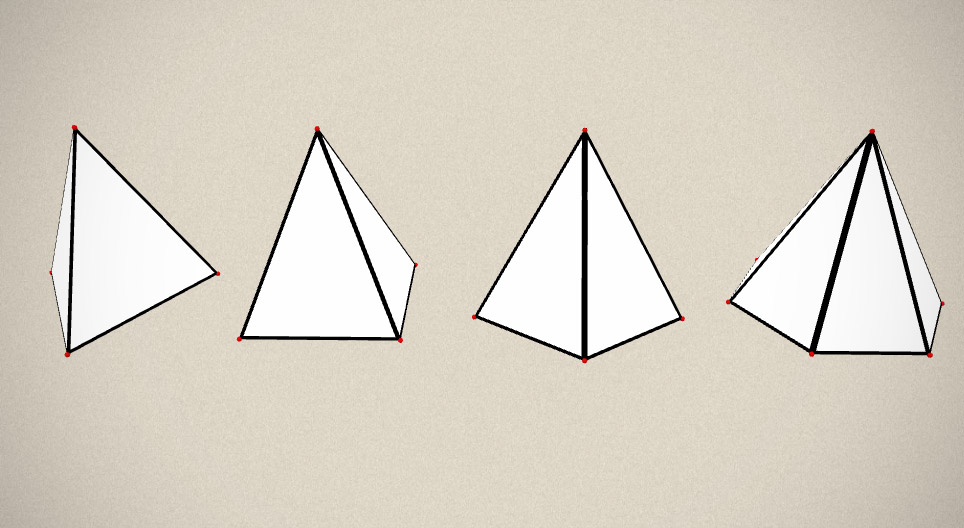Regular square pyramid
