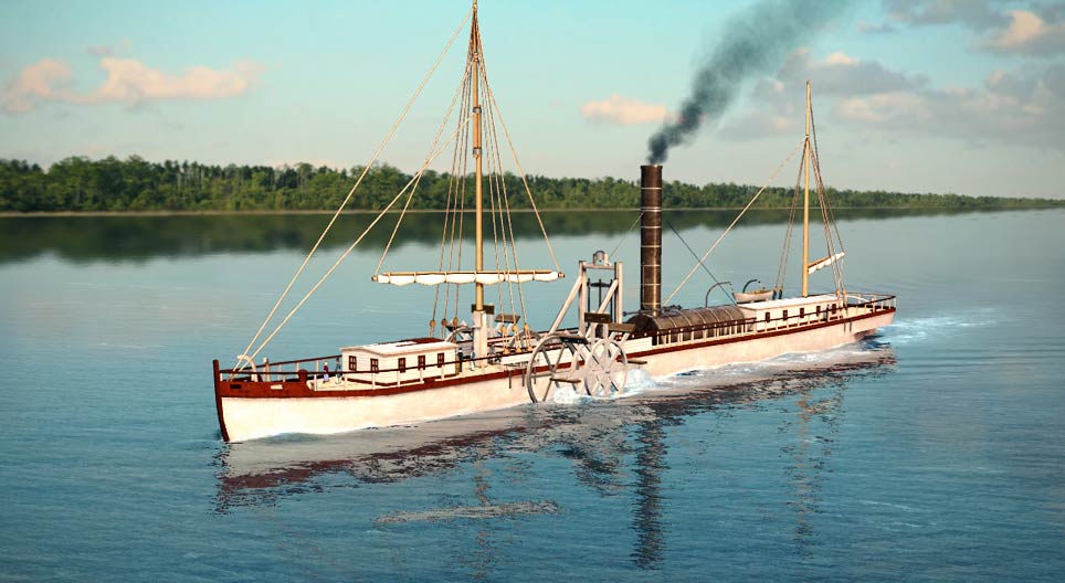 North River Steamboat (Clermont) (1807)