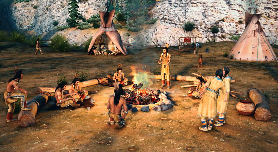 Native American settlement (Crow Nation)