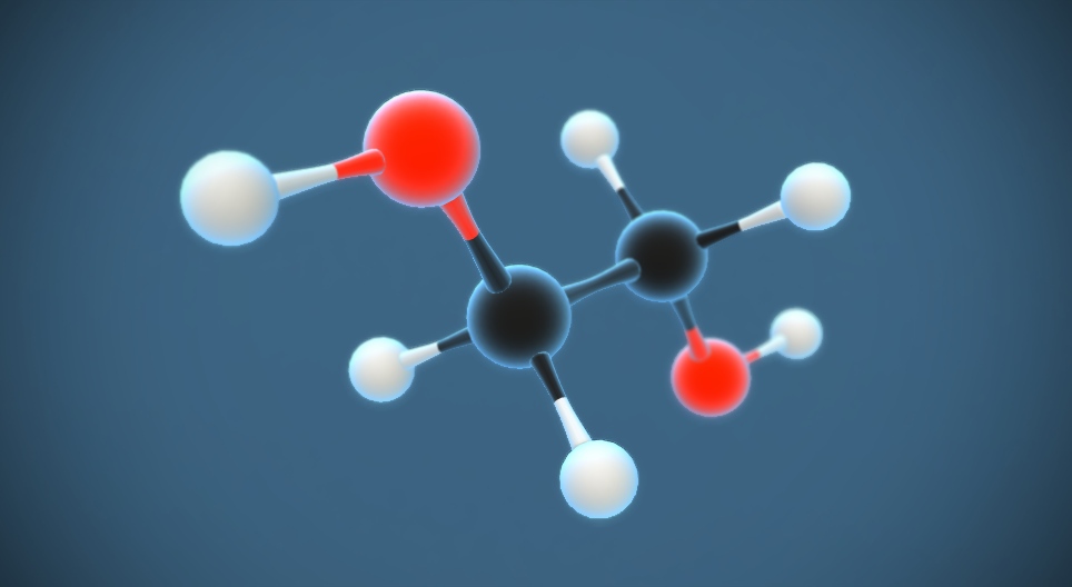 Ethylene glycol (ethane-1,2-diol) (C₂H₆O₂)