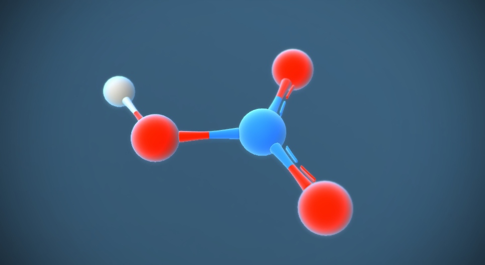 Nitric acid (HNO₃)