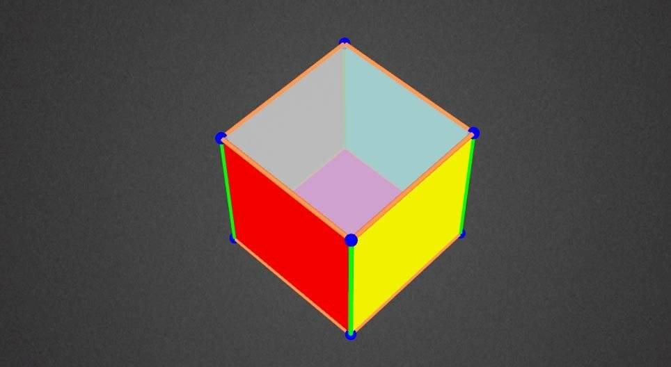 Coloring a cube