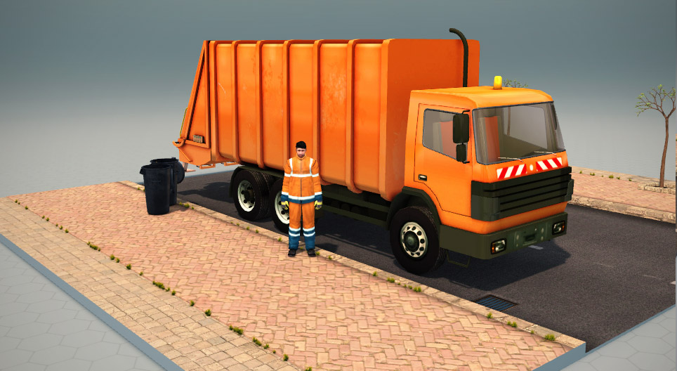 Garbage trucks