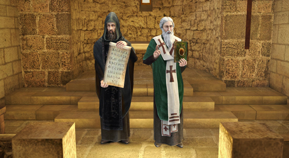 The history of the Cyrillic and the Glagolitic scripts