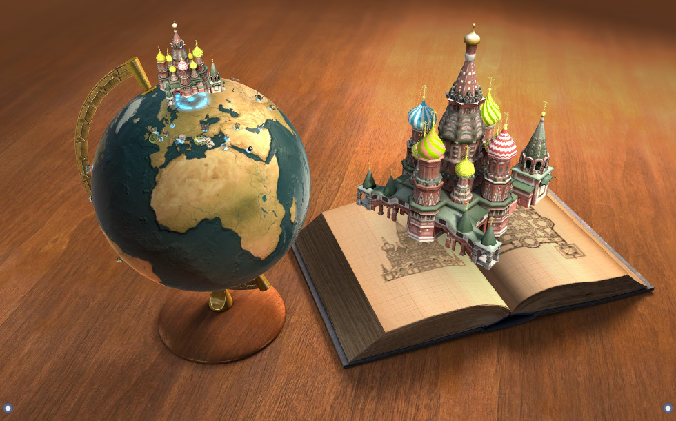 Legendary buildings - 3D scene - US Mozaik Digital Education and Learning