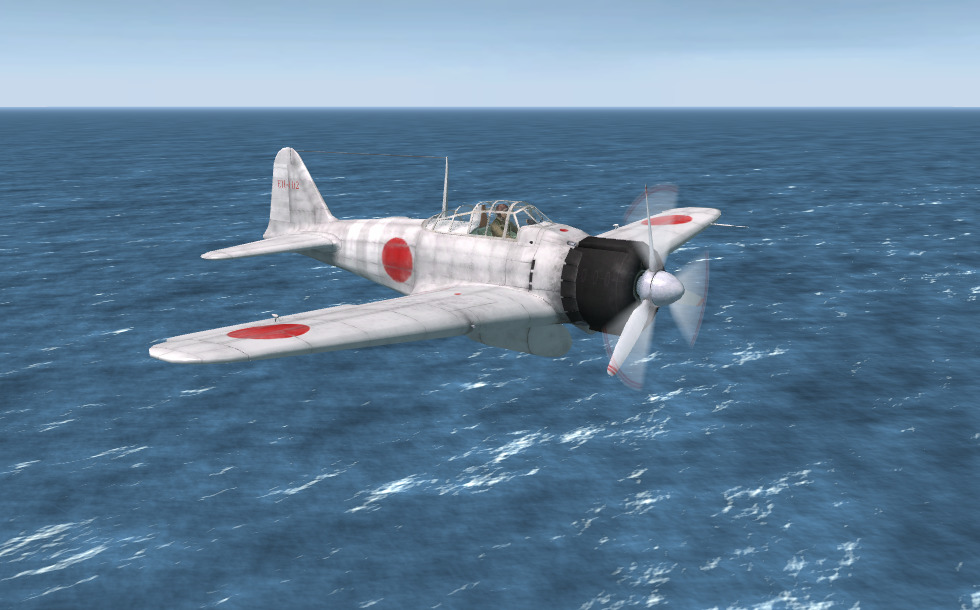 Mitsubishi A6M Zero (Japan, 1940) - 3D scene - US Mozaik Digital