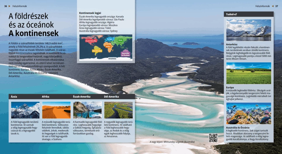 Los continentes y los océanos. Los continentes