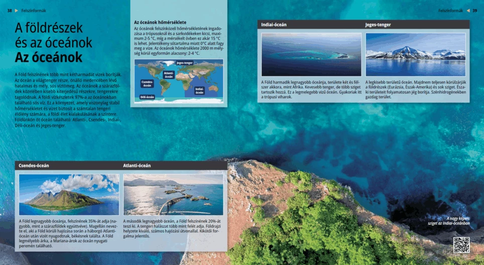 Los continentes y los océanos. Los océanos