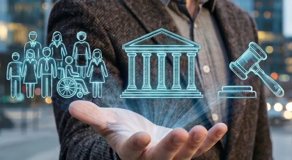 Society, the state and the legal system