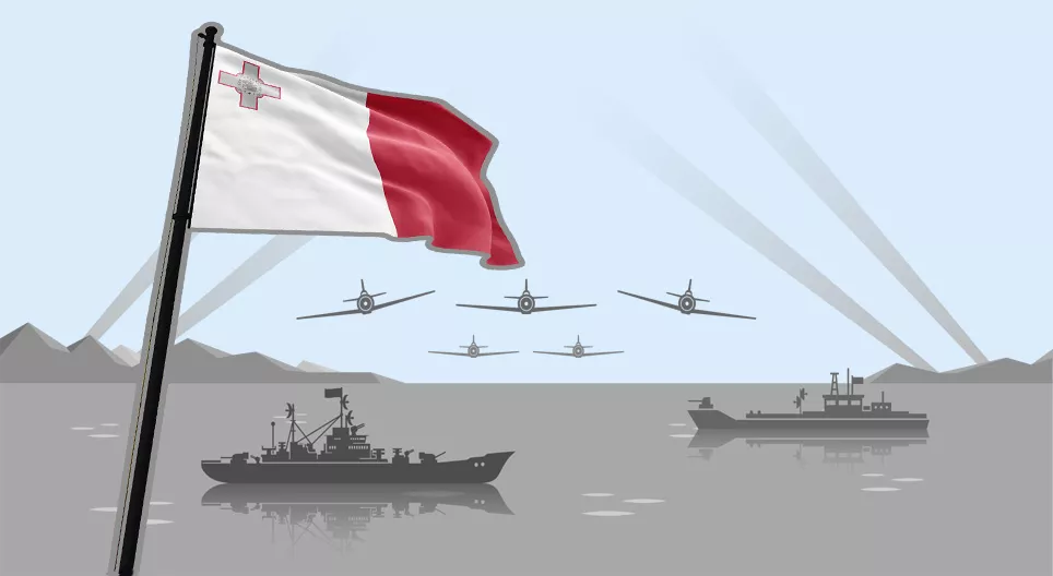 Málta a második világháborúban – az „elsüllyeszthetetlen repülőgép-hordozó” 