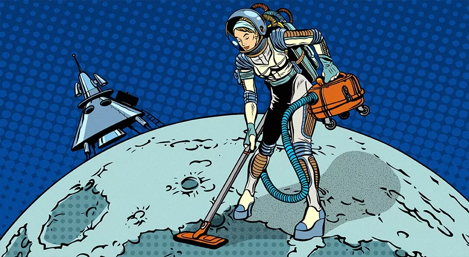 ¿Es posible utilizar la aspiradora en la Luna?