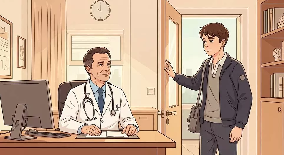 En el consultorio médico