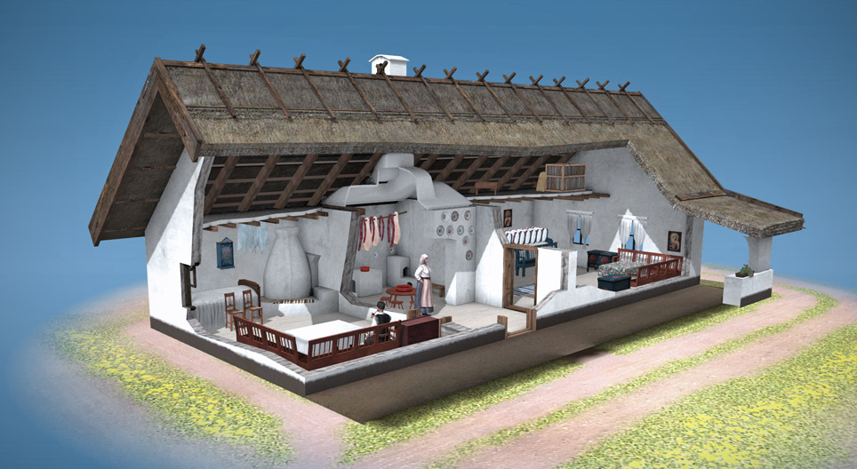 Casa rural del siglo XIX (Hungría)