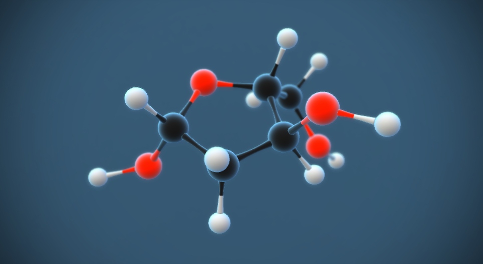 β-D-2-desoxirribosa (C₅H₁₀O₄)