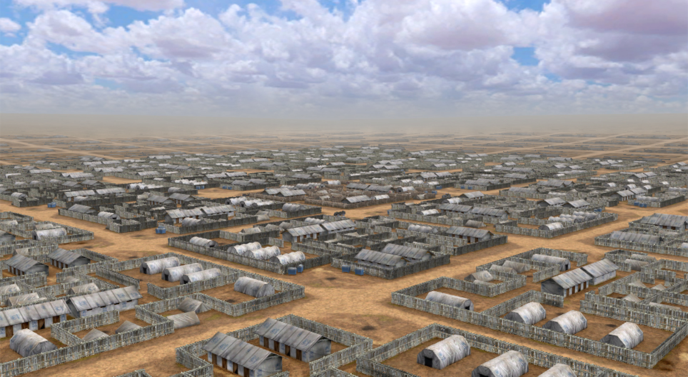 Campo de refugiados en África (Darfur)