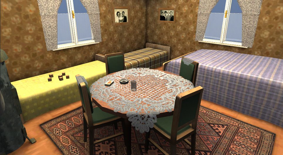 Piso típico de Europa Central en la década de 1950