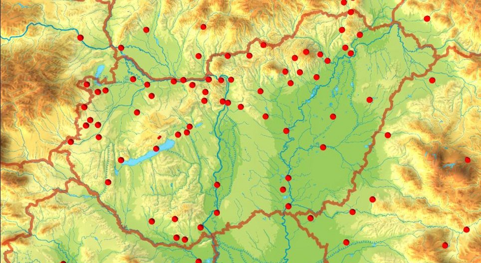Topografía histórica (localidades, cuenca de los Cárpatos)