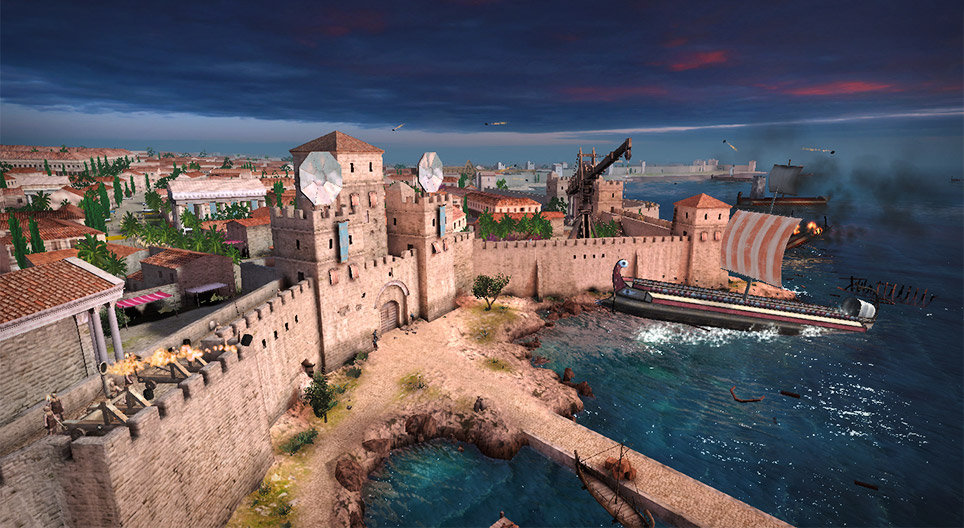 Las invenciones militares de Arquímedes (Siracusa, siglo III a. C.)