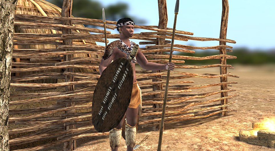 Jefe del tribu zulú