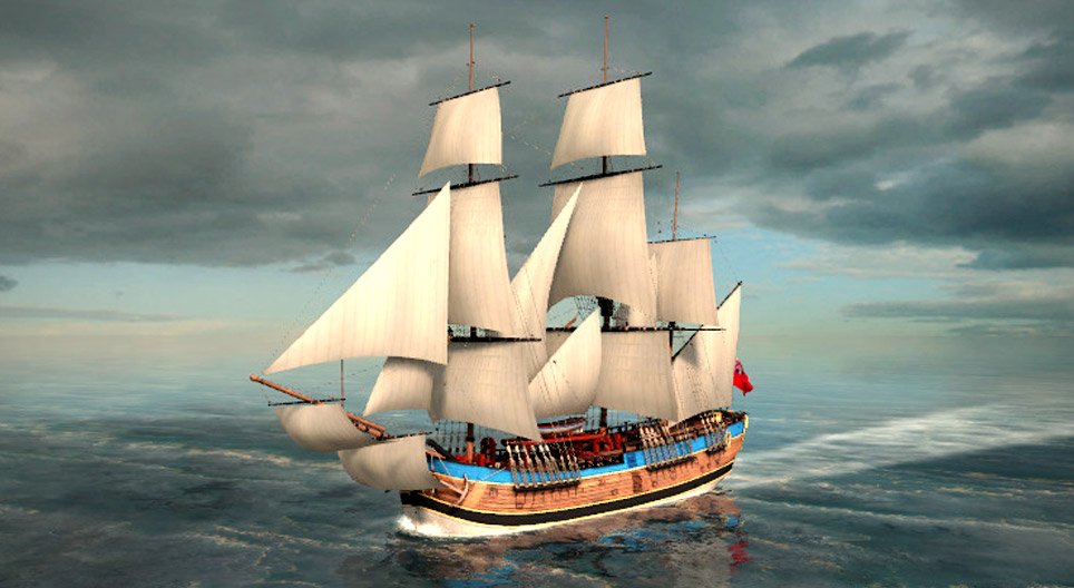 El primer viaje de James Cook