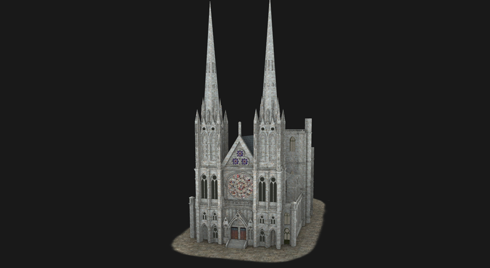 Catedral gótica (Clermont-Ferrand, siglo XV)