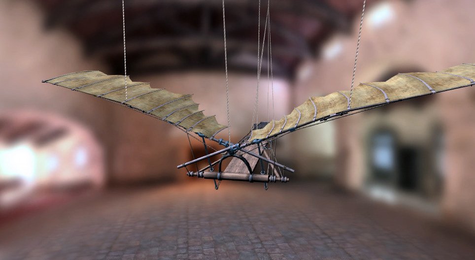 Los inventos de Leonardo da Vinci - Máquina voladora (1488-1489)