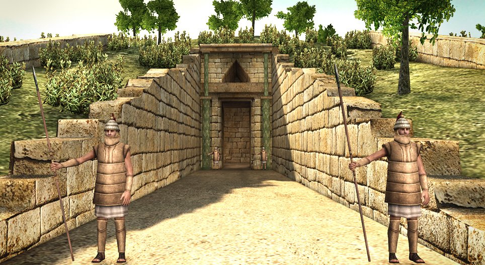 El Tesoro de Atreo (Micenas, siglo XIV a. C.)