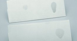 Agua y glicerina sobre papel de filtro