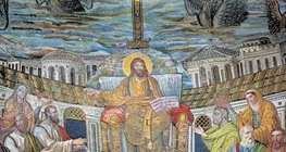 Mosaico Cristão Primitivo (Basílica de Santa Prudenzia, Roma, 4ª d.C.)
