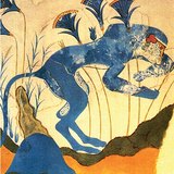 Pintura mural del Palacio de Cnosos (h. 1200 a. C.)