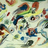 Primera acuarela abstracta (1910, expresionismo), Kandinski