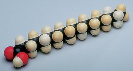 Modelo de espacio lleno de una molécula de ácido esteárico