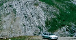 Dobre camadas de rocha