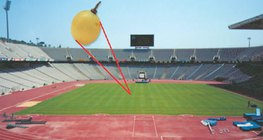 Tamanho do núcleo comparado com o átomo