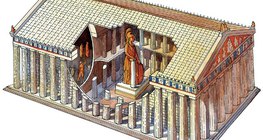 A estrutura do Parthenon (Atenas, século 5 aC)