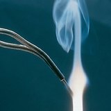 Burning magnesium