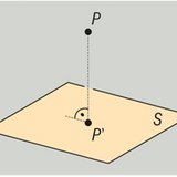 Perpendicular projection of a point onto a plane