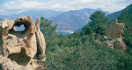 Bela paisagem da Córsega