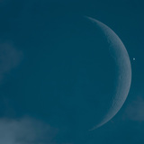 Crecientes de la Luna y Venus