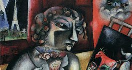 Marc Chagall: Auto-retrato com Seven Fingers (1912, surrealismo)
