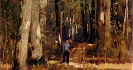 László Paál: Caminho pela floresta de Fontainebleau (1876)