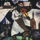 Marc Chagall: The Fiddler (1912, surrealism)