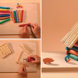 Hacer una choza de plastilina