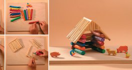 Fazendo uma cabana de massa